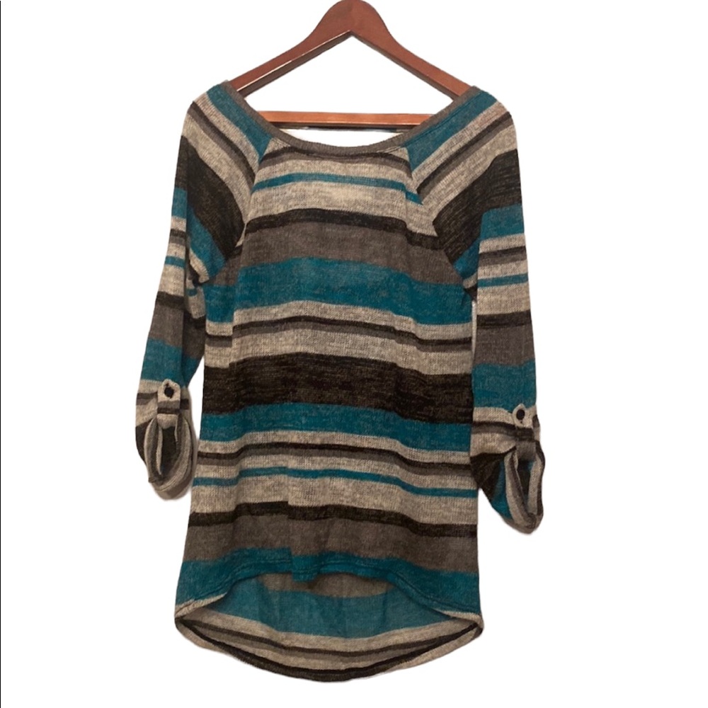 Olivia Sky Brand Striped Lightweight Sweater